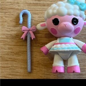 Mini Lalaloopsy 3" Pet Pals WOOLY FUZZY FLEECE Doll With Cane RARE